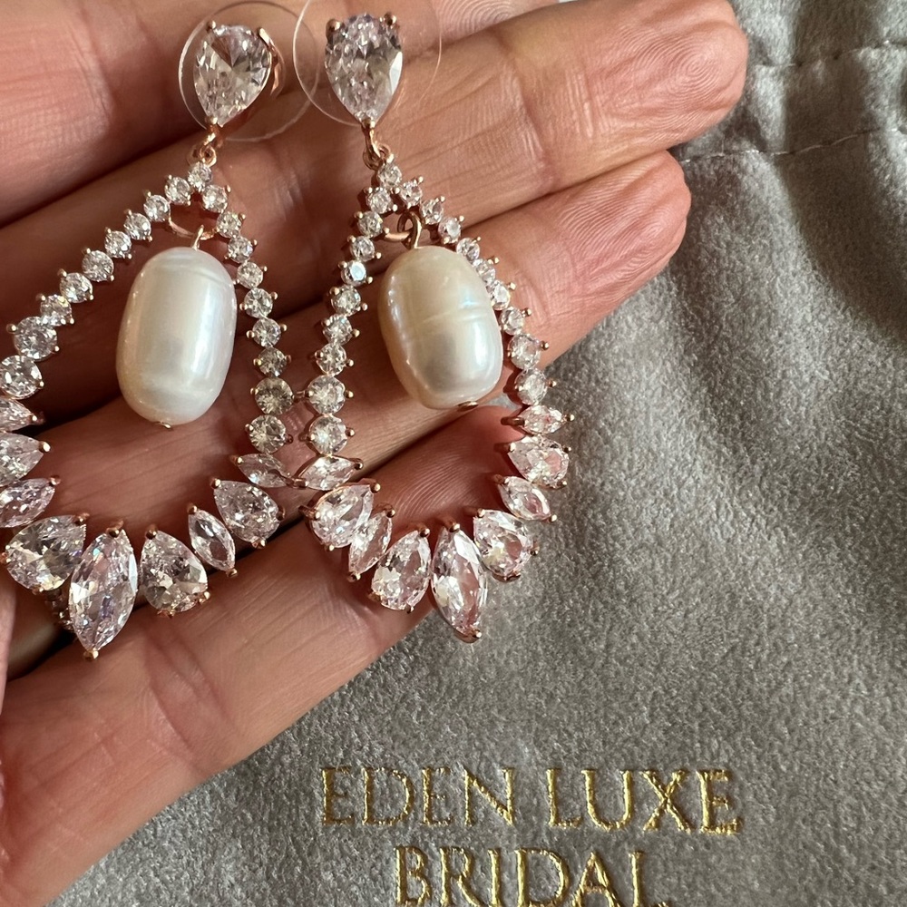 Eden Luxe bridal earrings -